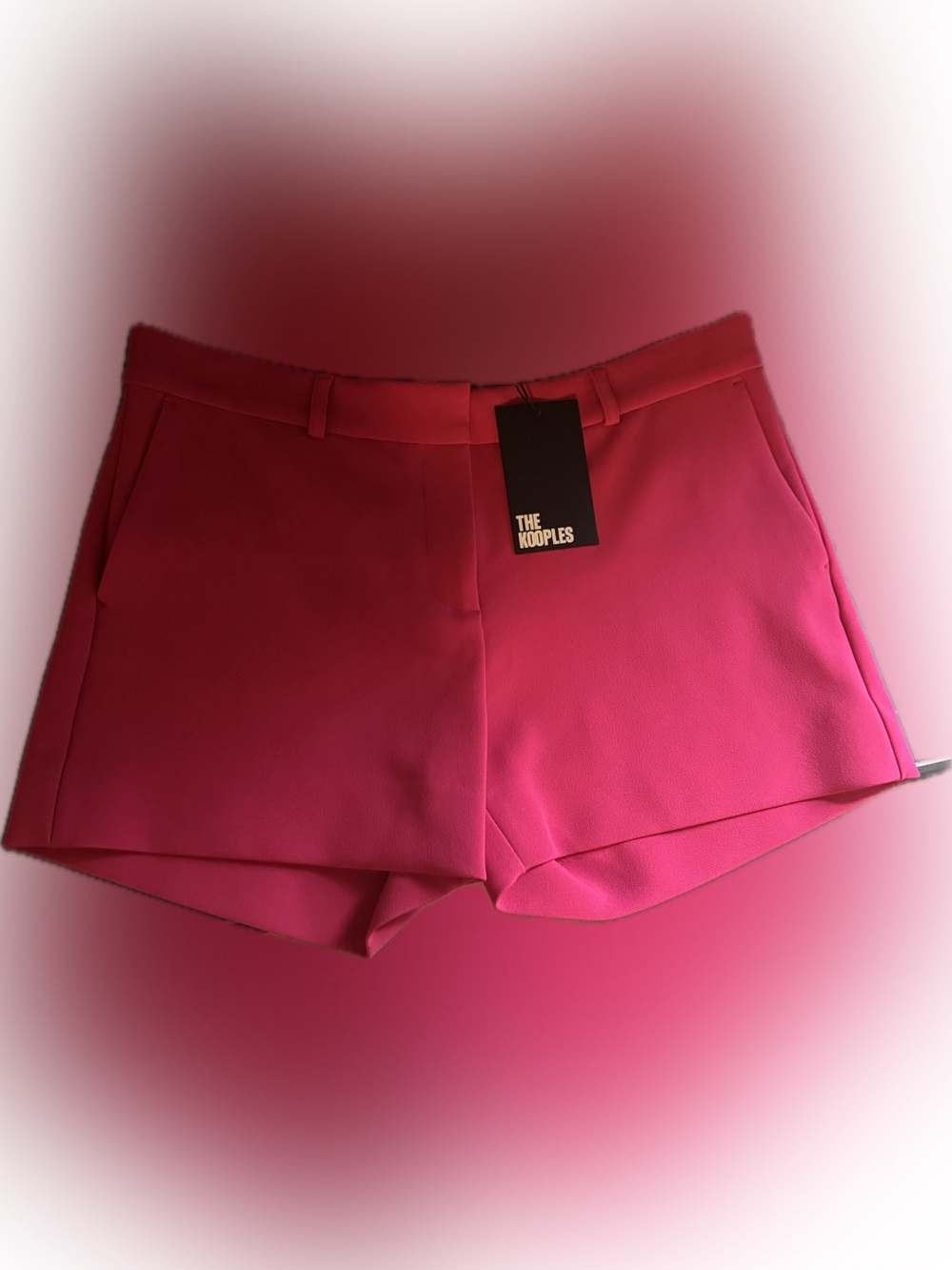 THE KOOPLES Slit Zoom Pink Shorts - French size 38